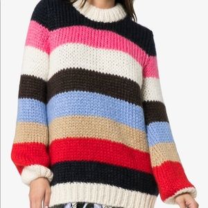 Ganni wool mohair blend sweater